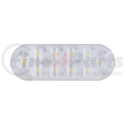 BUL-10CB by REDNECK TRAILER - Lighting Accessory Parts - Optronics Dot 6" Oval Clear LED 10-Diode Back-Up Light