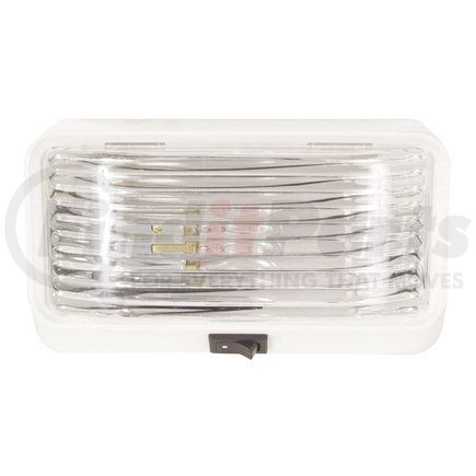 RVPL3C by REDNECK TRAILER - Optronics Rectangular Clear Porch Light w/Switch White Base