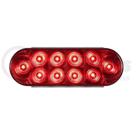 STL-72RB by REDNECK TRAILER - Optronics Red 6" Oval LED S/T/T Light