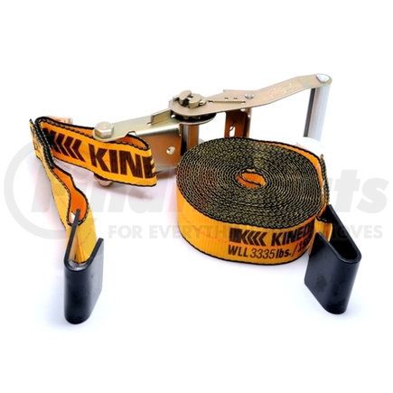 802HD-30F by REDNECK TRAILER - Winch Strap - Kinedyne 2" x 30Ft Ratchet Strap with Flat Hook