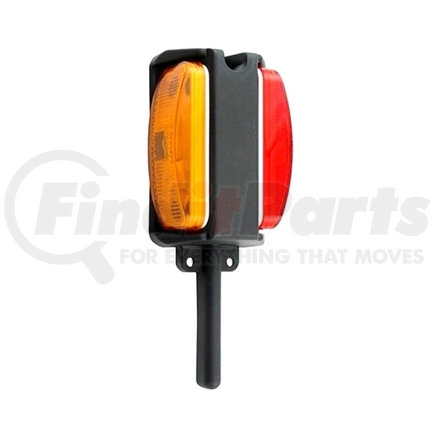 BA-44FNR by REDNECK TRAILER - Optronics RH Fender Mount Red/Amber Clearance/Marker Light