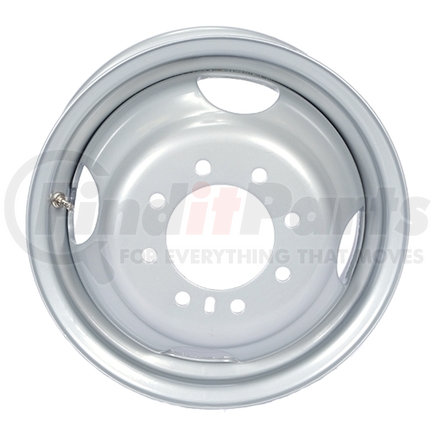 WHIDS166-80E by REDNECK TRAILER - Small Wheel - 16  x  6 Silver Dual Wheel 865