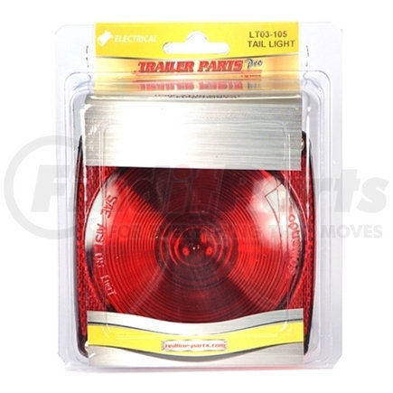 LT03-105 by TRAILER PARTS PRO - Redline LH Stop/Turn/Tail Light w/Illuminator Under 80in