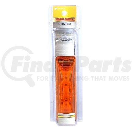 LT02-245 by TRAILER PARTS PRO - Redline Amber LED Thinline Clearance/Marker Light w/Base