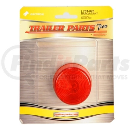 LT01-025 by TRAILER PARTS PRO - Redline Red 2in Round Clearance/Marker Light
