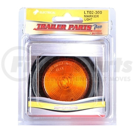 LT02-300 by TRAILER PARTS PRO - Redline 2in Amber LED Clearance/Marker Light w/Grommet & Pigtail