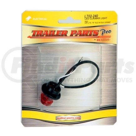 LT02-240 by TRAILER PARTS PRO - Redline Red 3/4in Round LED Clearance/Marker Light w/Grommet