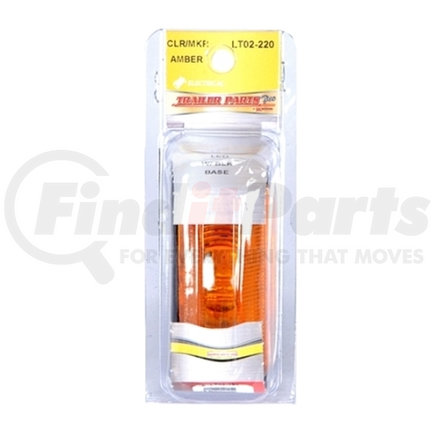 LT02-220 by TRAILER PARTS PRO - Redline Amber Mini Thinline LED Clearance/Marker Light w/Base