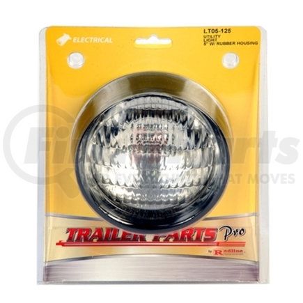 LT05-125 by TRAILER PARTS PRO - Redline 5in Utility Light w/Rubber Housing