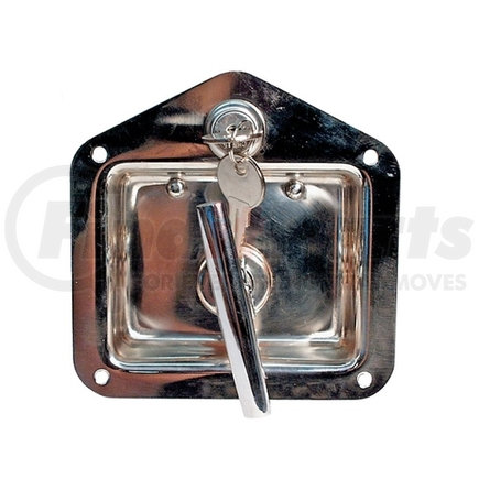 HW05-060 by TRAILER PARTS PRO - Redline 2 3/4 x 3 3/4 Locking Stainless Steel T-Handle Flush Latch