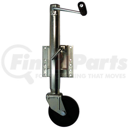 JP01-010 by TRAILER PARTS PRO - Redline 1.2K Sidewind Bolt-on Snap Ring Swivel Jack w/6in Wheel 10in Lift