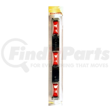 LT01-350 by TRAILER PARTS PRO - Redline Red 3-Piece LED Identification Light Bar