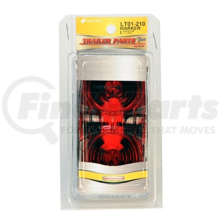 LT01-210 by TRAILER PARTS PRO - Redline Red Bullseye Clearance/Marker Light w/Black Base