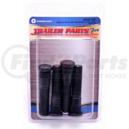 RG03-120 by TRAILER PARTS PRO - Redline 5/8 x 3 1/8 Drive-in Studs