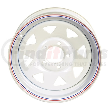 WHI155-5475WS by REDNECK TRAILER - Wheel - 15 x 5 White Spoke Wheel 5475