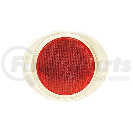 B472R by REDNECK TRAILER - Peterson Red Reflector w/Aluminum Bracket