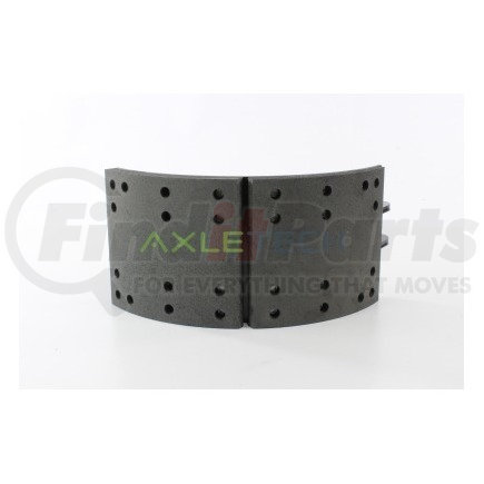 322201009A02 by AXLETECH - Drum Brake Shoe And Lining Assembly