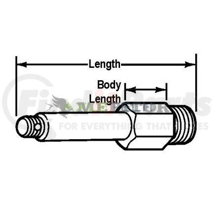 19X76 by AXLETECH - Disc Brake Caliper Pin