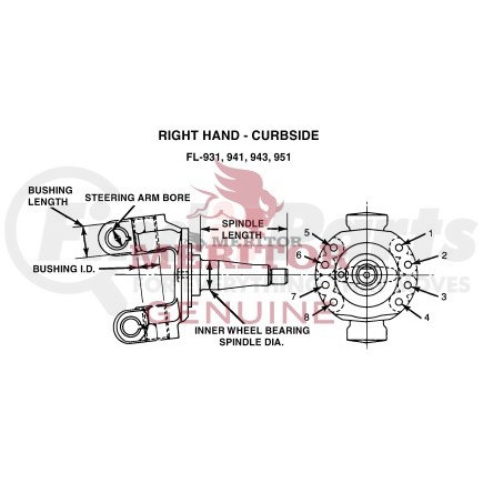 A213111J2298 by AXLETECH - Steering Knuckle Assembly