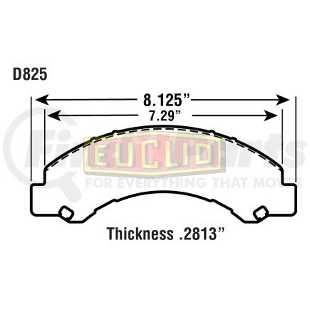 E-D825-S by EUCLID - HYDRAULIC BRAKE - DISC PAD SETOBSOLETE