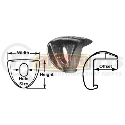Euclid E5047 Wheel Rim Clamp Wheel End - Wheel Rim Clamp