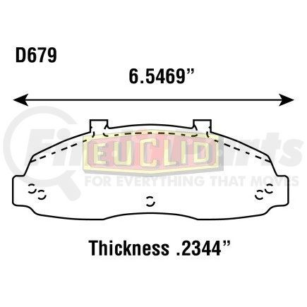 E-D679-S by EUCLID - Disc Brake Pad Set