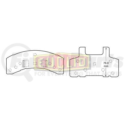 ED369S by EUCLID - Air Disc Brake - Disc Pad