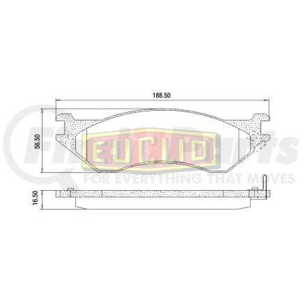 ED702V by EUCLID - DISC PAD SET