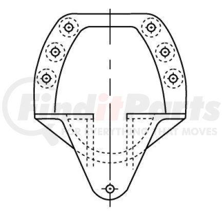 E9641 by EUCLID - Leaf Spring Hanger - Drive Axle, Clamp Mount, 0.75 in. Bolts, for Ford