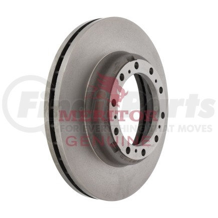 23123489002 by MERITOR - Disc Brake Rotor - 15.38 in. Outside Diameter, Hat Shaped Rotor