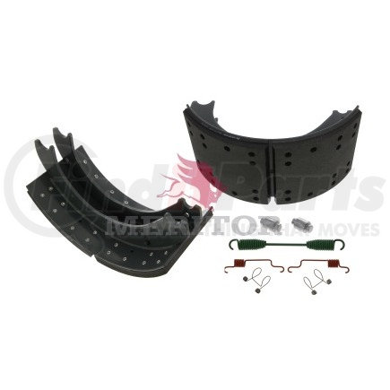 XKW3124709E2 by MERITOR - Drum Brake Shoe - Remanufactured Brake Shoe - Lined, With Hardware