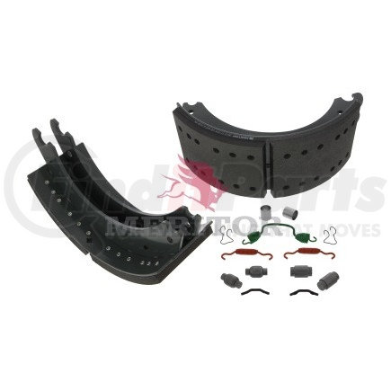 XKW3124715QP by MERITOR - Remanufactured Drum Brake Shoe Kit - Lined, with Hardware