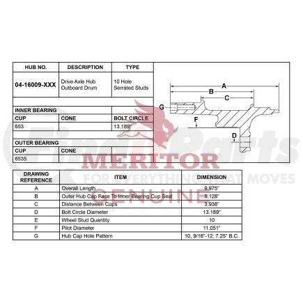 0416009002 by MERITOR - AY-HUB