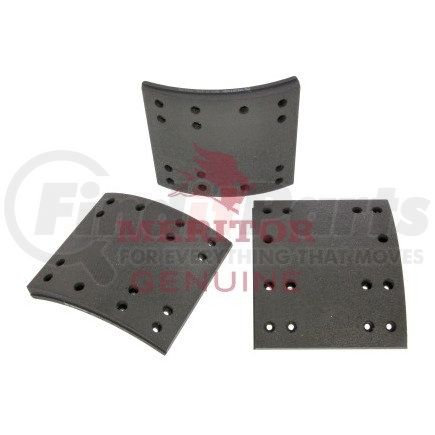 MA3124709B by MERITOR - Meritor Genuine Drum Brake Shoe Lining Set - Per Axle