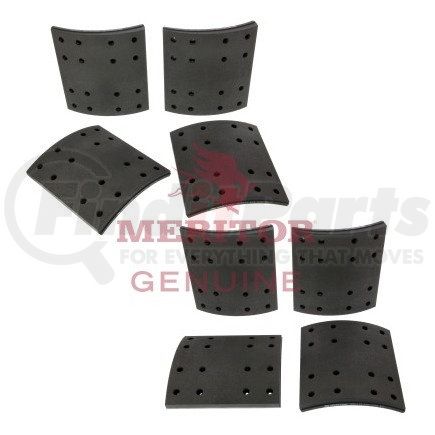 MA3124726 by MERITOR - Meritor Genuine Brake Shoe Lining Kit - per Axle