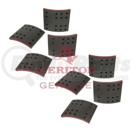 R4034669D by MERITOR - Drum Brake Shoe Lining - 18.00" Brake Dia., 7.00" Width, Premium Friction