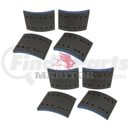 F557T4514G by MERITOR - Fras-Le Drum Brake Shoe Lining Kit - Per Axle