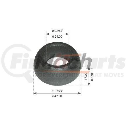 Meritor G3738 SPHERICAL WASHER, 7/8"
