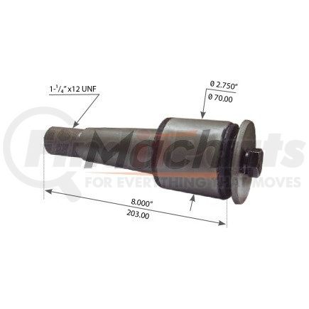 Meritor G2228 Radius Arm Kit TORQUE ARM BUSHING, RUBBER, TAPERED STUD