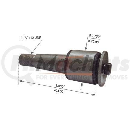 G2228 by MERITOR - TORQUE ARM BUSHING, RUBBER, TAPERED STUD