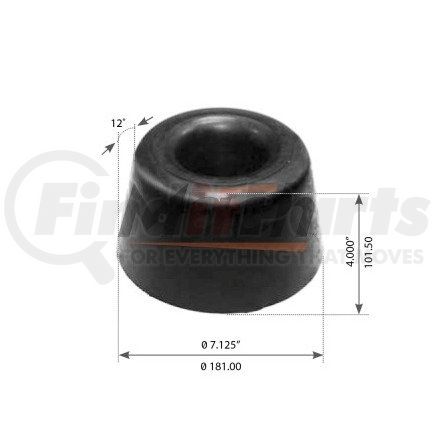 Meritor G2232 Suspension Saddle Load Cushion Suspension Saddle Load Cushion - Cushion