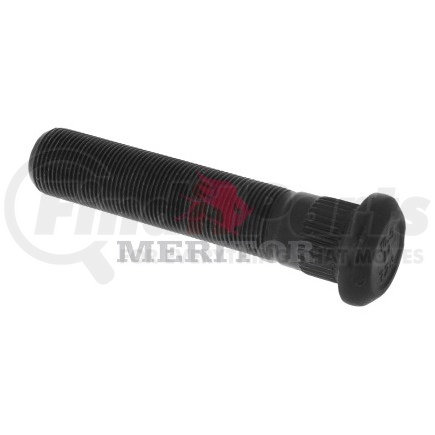 09-001728 by MERITOR - Wheel Stud - 3.18" Thread Length, Round Head, M22 x 1.5 Thread