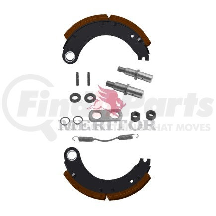 KSF787T4398W by MERITOR - Fras-Le New Drum Brake Shoe and Lining Kit - Lined
