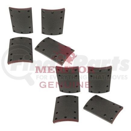 MA2124670 by MERITOR - Meritor Genuine Drum Brake Shoe Lining Set - Per Axle