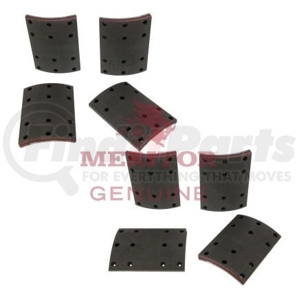 Meritor MA2124591 Drum Brake Shoe Lining Meritor Genuine Drum Brake Shoe Lining Set - Per Axle