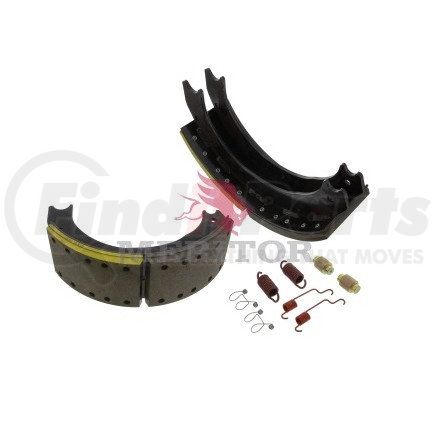 KEG24719E by MERITOR - Drum Brake Shoe Kit - 16.50" Dia., 5.00" Width, Black Dip Coating