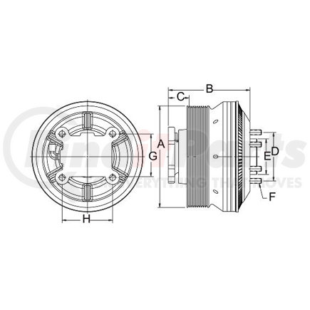 79A9465 by HORTON - Engine Cooling Fan Clutch