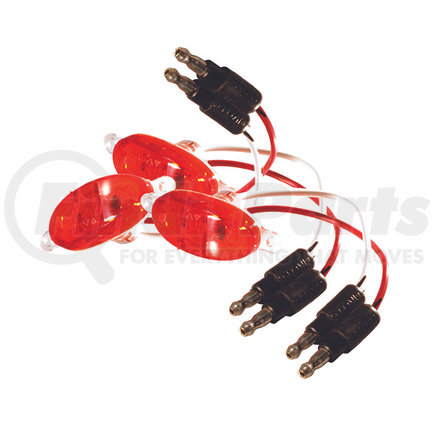 45282-3 by GROTE - MicroNova® LED Clearance / Marker Light - Red, Surface Mount, Multi Pack