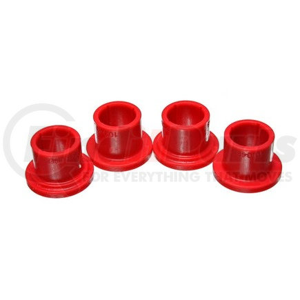 510104R by ENERGY SUSPENSION - Rack And Pinion Bushing Set; Red; Performance Polyurethane;