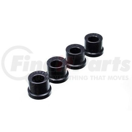 410104G by ENERGY SUSPENSION - Rack And Pinion Bushing Set; Black; Offset; For Lowered Vehicles Only; Performance Polyurethane;